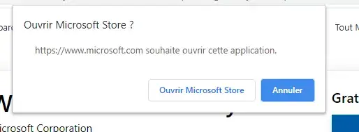 Ouvrir Microsoft Store